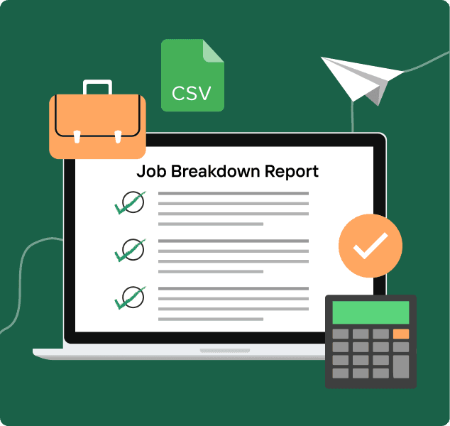 Job Breakdown report time spent