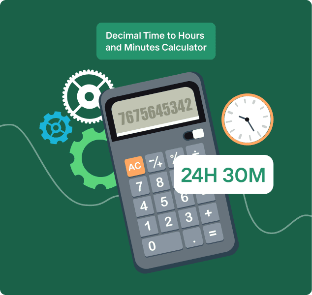 Convert decimal time to hours minutes calculator